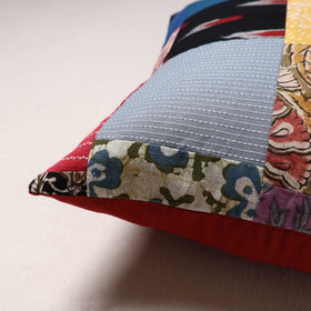 Handcrafted Patchwork Cushion Cover (16 x 16 in) 47