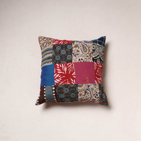 Handcrafted Patchwork Cushion Cover (16 x 16 in) 48