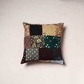 Handcrafted Patchwork Cushion Cover (16 x 16 in) 49