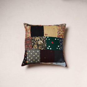 Handcrafted Patchwork Cushion Cover (16 x 16 in) 49