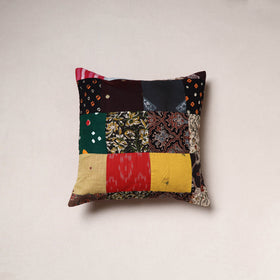 Handcrafted Patchwork Cushion Cover (16 x 16 in) 50