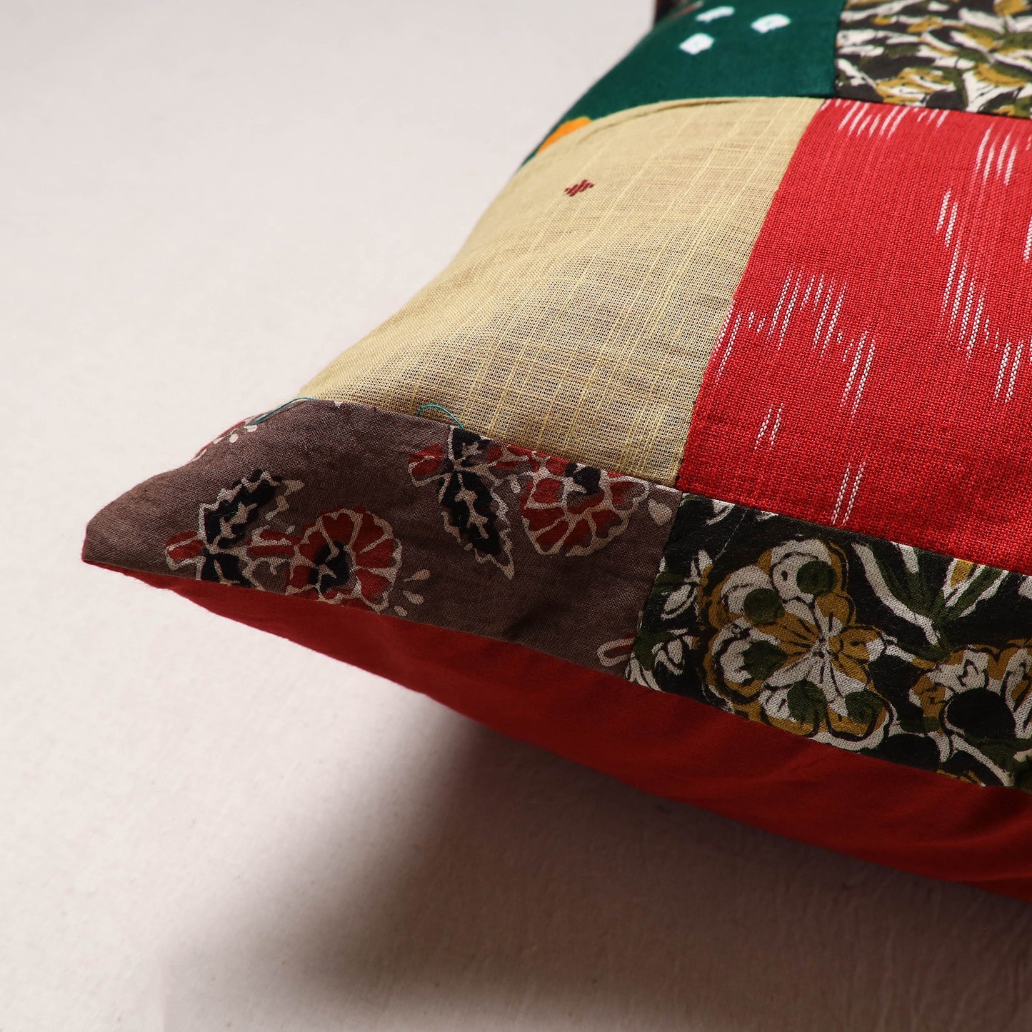 Handcrafted Patchwork Cushion Cover (16 x 16 in) 50