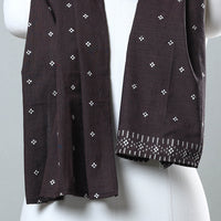 Brown - Jacquard Patchwork Cotton Stole 112