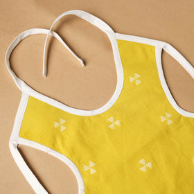 Yellow Handmade Cotton Baby Bib