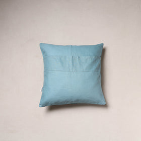 Water lilies Hand Embroidered Cushion Cover (16 x 16 in)