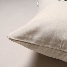 Ruby Pomegranate Hand Embroidered Cushion Cover (16 x 16 in)