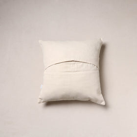 Ruby Pomegranate Hand Embroidered Cushion Cover (16 x 16 in)