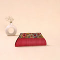 Srikalahasti Kalamkari Handpainted Clutch by Dwaraka Plus 10