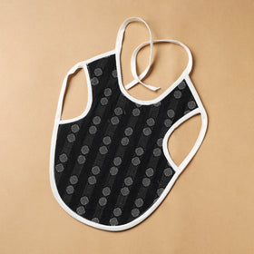Black Handmade Cotton Baby Bib