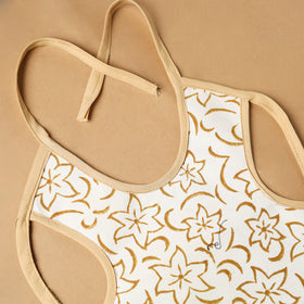 White Handmade Cotton Baby Bib