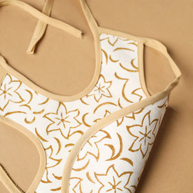 White Handmade Cotton Baby Bib