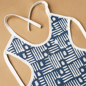 Blue Handmade Cotton Baby Bib