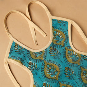 Blue Handmade Cotton Baby Bib