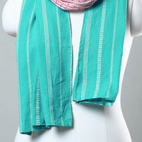 Green - Jacquard Patchwork Cotton Stole 126