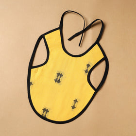 Yellow Handmade Cotton Baby Bib
