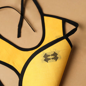Yellow Handmade Cotton Baby Bib