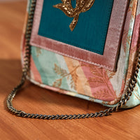 embroidered party hand bag