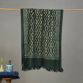 Pipad Hand Block Print Natural Dyed Pure Handloom Cotton Towel 15