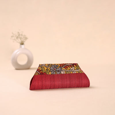 Srikalahasti Kalamkari Handpainted Clutch by Dwaraka Plus 14