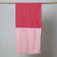 Pink - Jacquard Patchwork Cotton Stole 121