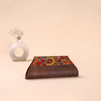 Srikalahasti Kalamkari Handpainted Clutch by Dwaraka Plus 15