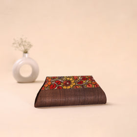Srikalahasti Kalamkari Handpainted Clutch by Dwaraka Plus 15