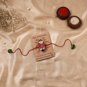 Cockroach - Reusable Hand Embroidered Bead Work Rakhi 01