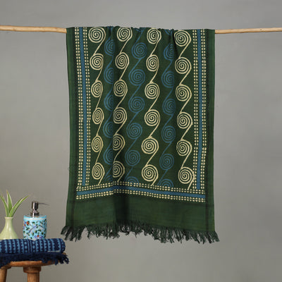 Pipad Hand Block Print Natural Dyed Pure Handloom Cotton Towel 18