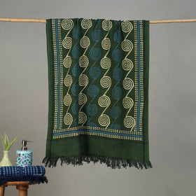 Pipad Hand Block Print Natural Dyed Pure Handloom Cotton Towel 18