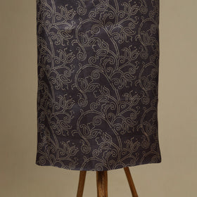 Black - 2pc tussar silk handloom unstitched dress material