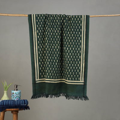 Pipad Hand Block Print Natural Dyed Pure Handloom Cotton Towel 19