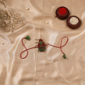Cockroach - Reusable Hand Embroidered Bead Work Rakhi 05