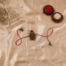 Cockroach - Reusable Hand Embroidered Bead Work Rakhi 05