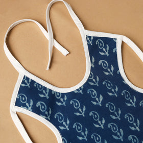 Blue Handmade Cotton Baby Bib