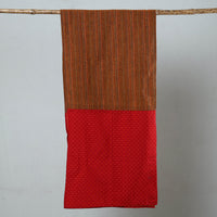 Red - Jacquard Patchwork Cotton Stole 106