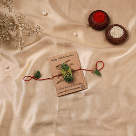Cockroach - Reusable Hand Embroidered Bead Work Rakhi 07