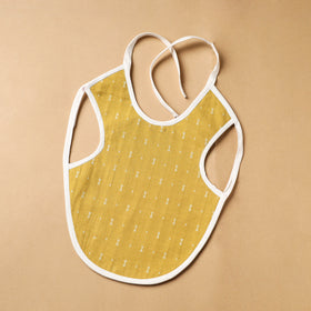 Yellow Handmade Cotton Baby Bib