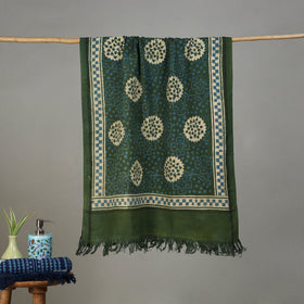 Pipad Hand Block Print Natural Dyed Pure Handloom Cotton Towel 24