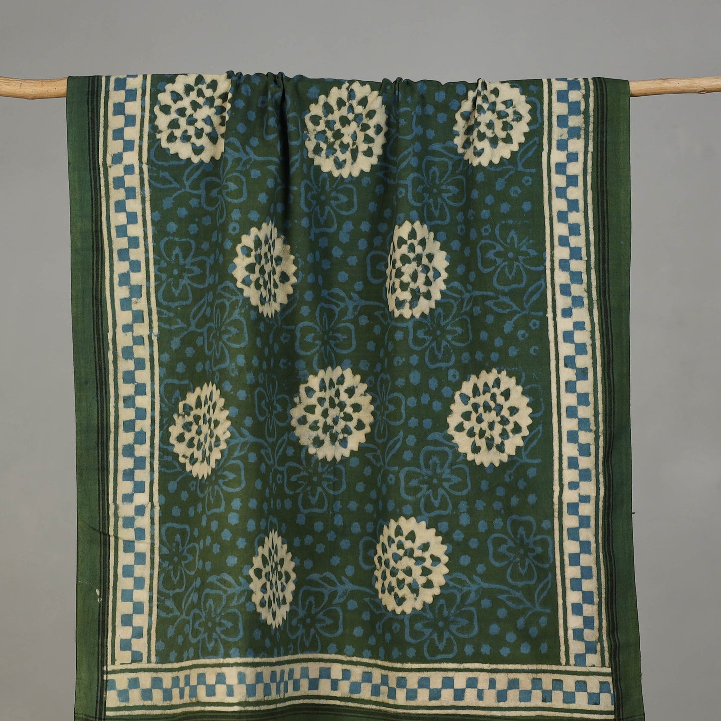 Pipad Hand Block Print Natural Dyed Pure Handloom Cotton Towel 24
