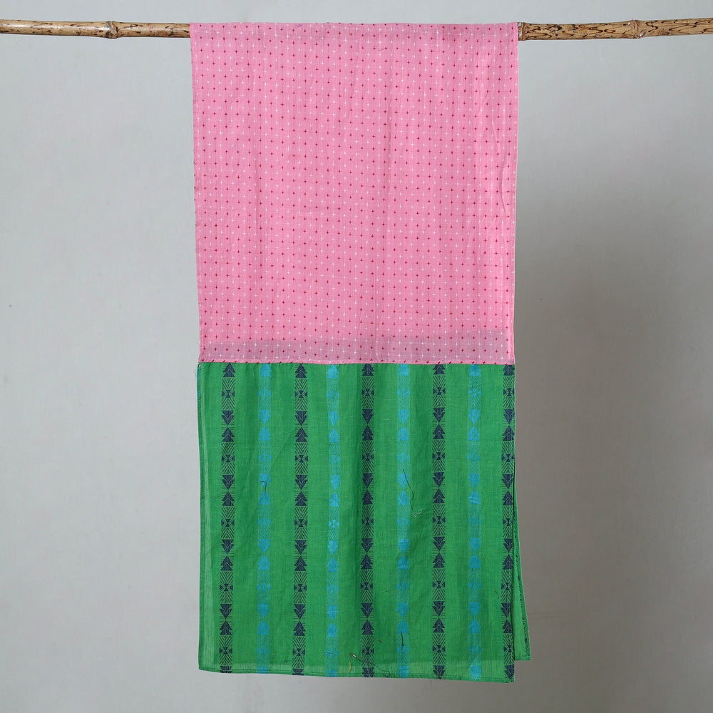 Multicolor - Jacquard Patchwork Cotton Stole 94