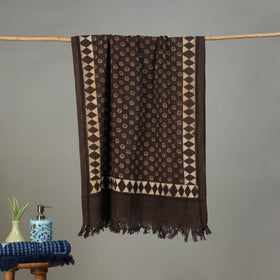 Pipad Hand Block Print Natural Dyed Pure Handloom Cotton Towel 27