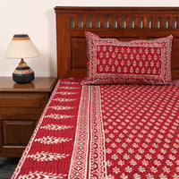 Pure Cotton Double Bagru Print Bed Cover Set 06