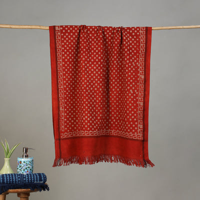 Pipad Hand Block Print Natural Dyed Pure Handloom Cotton Towel 32