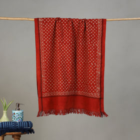 Pipad Hand Block Print Natural Dyed Pure Handloom Cotton Towel 32