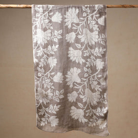 Buy Handloom Block Print  Natural Dyed Linen Bindaas Stole