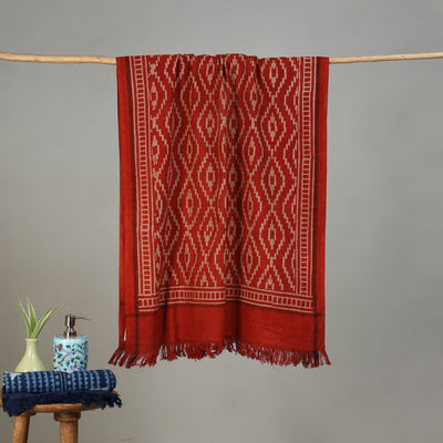 Pipad Hand Block Print Natural Dyed Pure Handloom Cotton Towel 33
