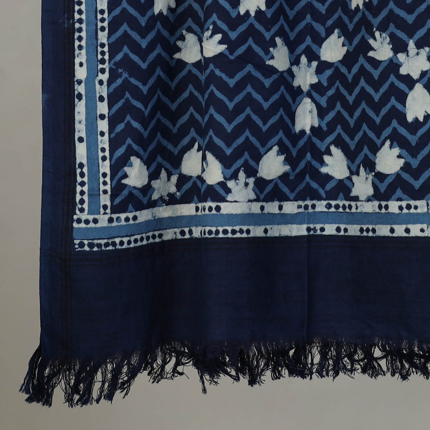 Pipad Hand Block Print Natural Dyed Pure Handloom Cotton Towel 35