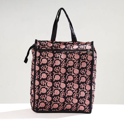 Multicolor Handmade Bagh Block Printed Cotton Shopping Bag