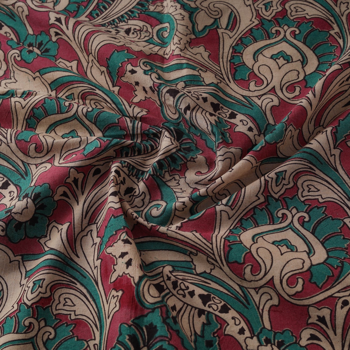 Kalamkari Printed Cotton Fabric 16