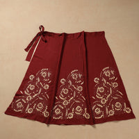 kantha embroidery skirt